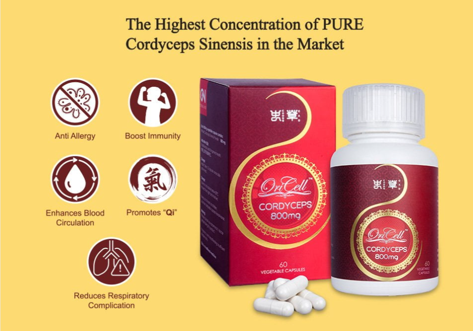 Oricell Cordyceps 800mg 30s